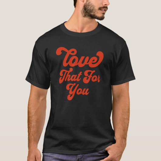 愛あなたのためにトレンディー美学groovyレトロ tシャツ (正面)