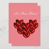 愛あなたのキスバレンタインデーのカード シーズンカード (正面/裏面)