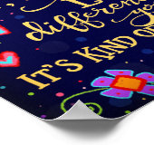 愛あなたの隣人の引用文ハートインスピレーション ポスター (角)