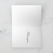 愛あなたカード海軍バレンタインのカード花 サンキューカード (内部)