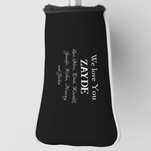 愛あなたザイデユダヤ人おじいちゃんギフトファミリー名 ゴルフヘッドカバー (回転90)