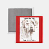 愛あなたナン、クレアからの愛 マグネット (正面/裏面)