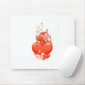 愛あなたハートバレンタインロマンチックな愛 マウスパッド (マウス)
