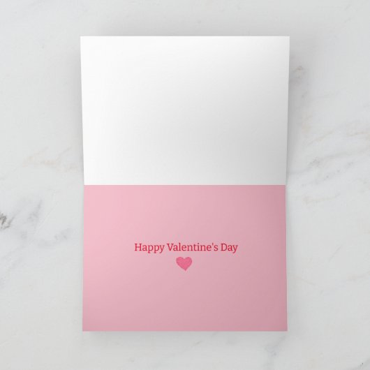 愛あなたバレンタインデーハート カード (内部)