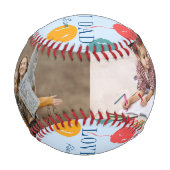 愛あなたパパ写真コラージハッピーファーザーの日 野球ボール (正面)