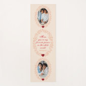 愛あなたママタイポグラフィフォトコラージュ母の日 ヨガマット (正面)