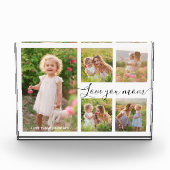 愛あなたママタイポグラフィママ日フォトコラージュ フォトブロック (正面)