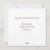 愛あなたママフローラエレガントかわいい&陽気ボホ シーズンカード (裏面)