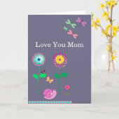 愛あなたママフローラトンフライカード カード (黄色い花)