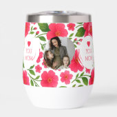 愛あなたママフローラ赤いウォーターボトル (正面)