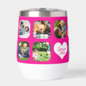 愛あなたママ写真数々のコラージュ母の日ピンク (正面)