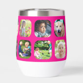 愛あなたママ写真数々のコラージュ母の日ピンク (背面)