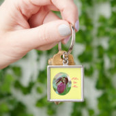 愛あなたママ女性スリッパフラワーキーチェーン キーホルダー (手)