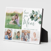 愛あなたママ家族の写真コラージュEucalyptus フォトプラーク (側面)