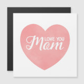 愛あなたママ文字、母の日ピンクハート (正面/裏面)