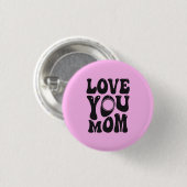 愛あなたママ母の日デザイン-51727 缶バッジ (正面&裏面)