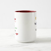 愛あなたママ2トーンマグ マグカップ (中央)