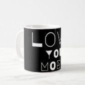 愛あなた以上のデザインマグカップ コーヒーマグカップ (正面左)