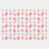 愛あなた以上トイレ紙バレンタインキャンディ ラッピングペーパーシート (正面3)