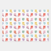 愛あなた以上トイレ紙バレンタインキャンディ ラッピングペーパーシート (正面)