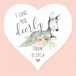 愛あなた厳粛な子供バレンタインデーのパーティーの好意 ハートシール