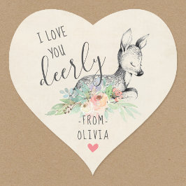 愛あなた厳粛な子供バレンタインデーのパーティーの好意 ハートシール