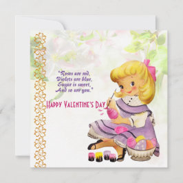 愛あなた娘フローラ素朴ヴィンテージバレンタイン