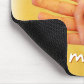 愛あなた母チャイルドハンドブルーハート写真 マウスパッド (コーナー)