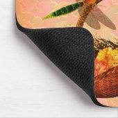 愛あなた母トンボ花かご マウスパッド (コーナー)