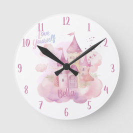 愛あなた自身のポートレートカスタマイズ可能ポートレート ラウンド壁時計