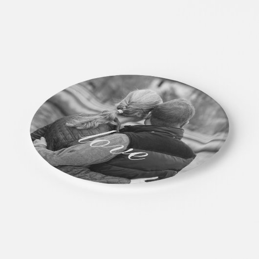 愛あなた自身の写真を作成 ペーパープレート (アングル)