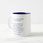 愛あなた自身-木のマグ ツートーンマグカップ (正面左)