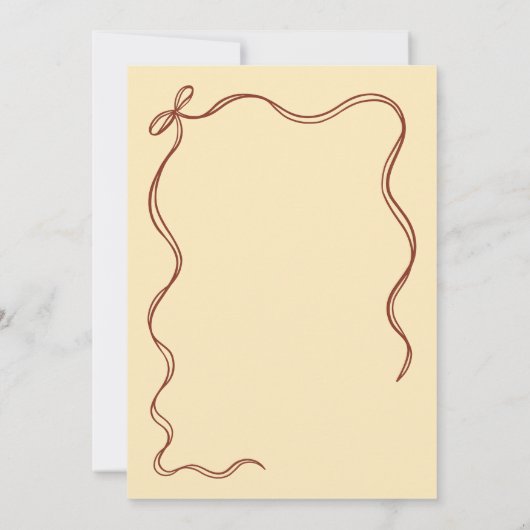 愛あなた2つのピッツァ弓2番目の誕生日パーティー 招待状 (裏面)