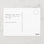 愛あなた"この多くの"かわいいテディベア ポストカード (裏面)