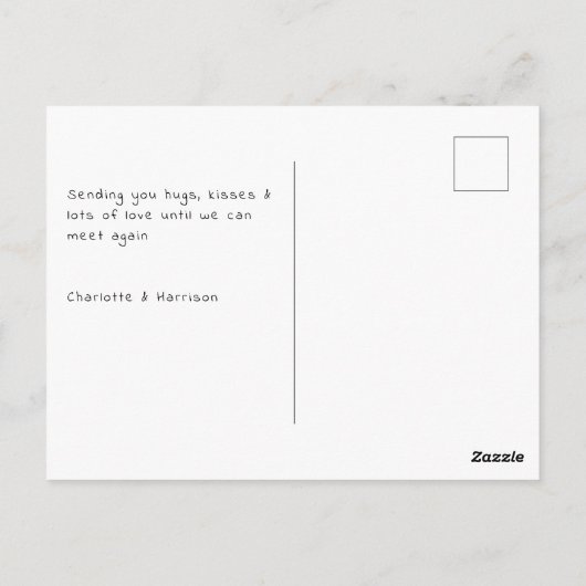 愛あなた"この多くの"かわいいテディベア ポストカード (裏面)