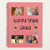 愛あなた、母は美しい花を飾った4ポート プランナー手帳 (正面)