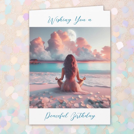 . .愛あふれる平和な誕生日を祈る カード