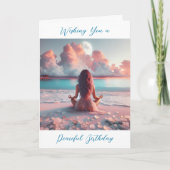 . .愛あふれる平和な誕生日を祈る カード (正面)