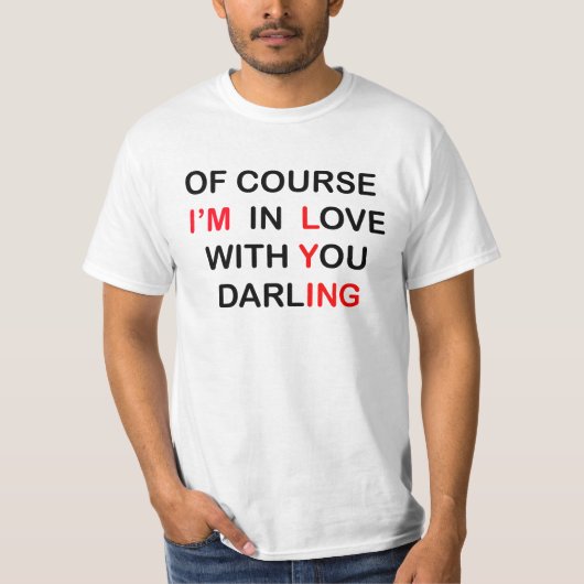 愛あるワイシャツ Tシャツ (正面)