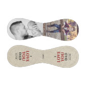 愛あ素朴なたパパ父の日2写真コラージュ 野球ボール (パネル)