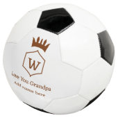 愛おじいちゃんクラウン追加ネーム詳細茶色squa サッカーボール (3/4)