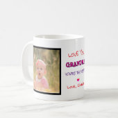 愛おばあちゃんあなたは最高ののカスタム二つの写真 コーヒーマグカップ (正面左)