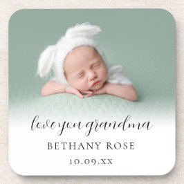 愛おばあちゃん写真名日付 コースター