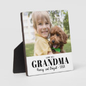 愛おばあちゃん写真家族モダン記念 フォトプラーク (正面)