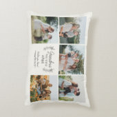 愛おばあちゃん孫5フォトコラージュ アクセントクッション (裏面(縦))