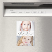 愛おばあちゃん手書きスクリプト2写真 マグネット (インサイチュ (食洗機))