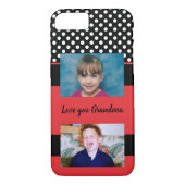 愛おばあちゃん赤と黒の写真 Case-Mate iPhoneケース (裏面)