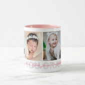 愛おばあちゃん4写真の孫の名前 マグカップ (中央)