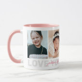 愛おばあちゃん4写真の孫の名前 マグカップ (左)