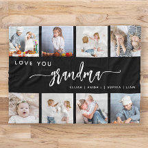 愛おばあちゃん8フォトコラージブラック